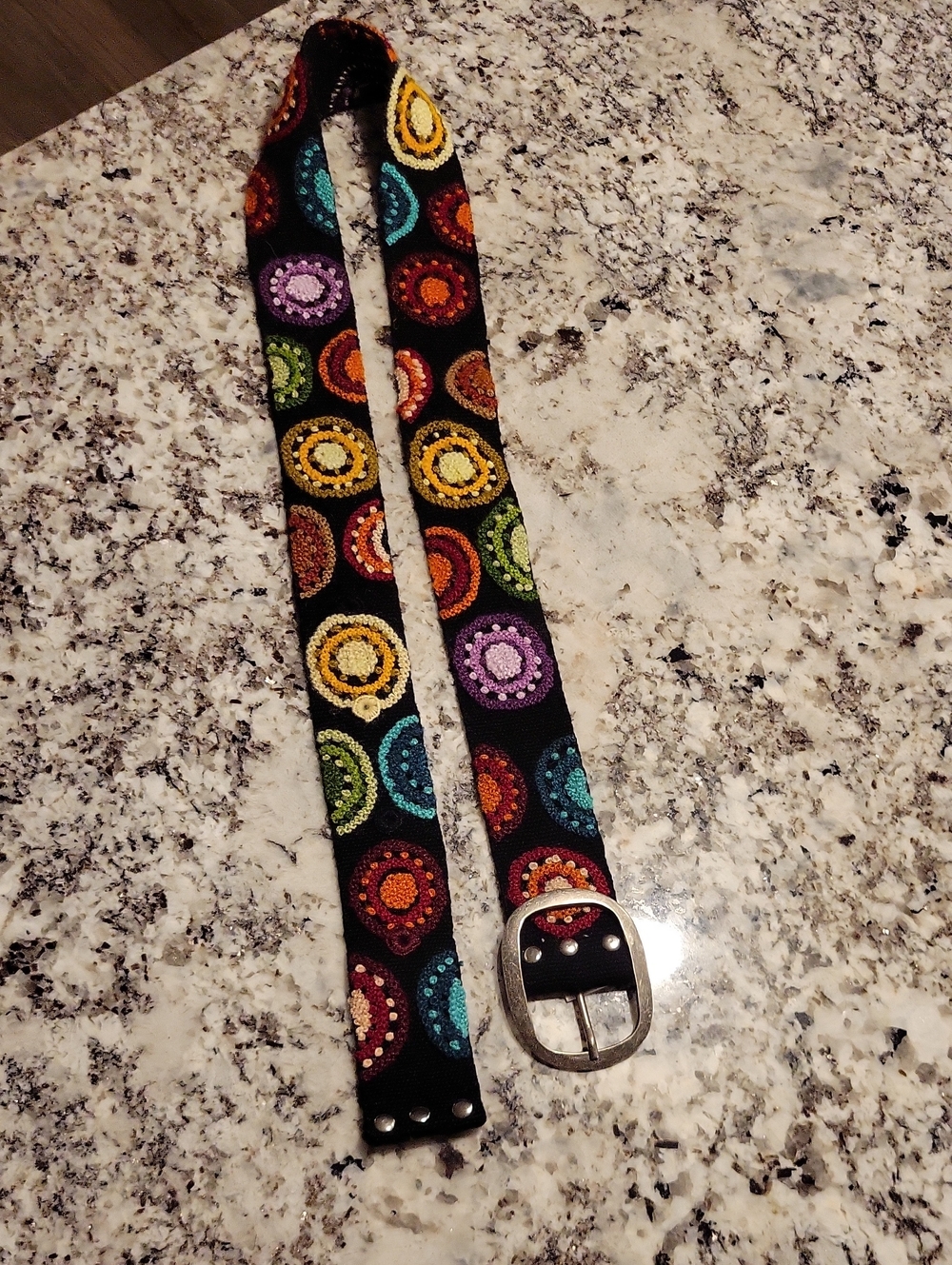 Peruvian Handcrafted Emroidered Sheep Wool Belt